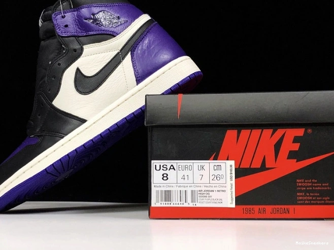 MaikeSneakers 1 Air Jordan Court Purple 555088-501 0722